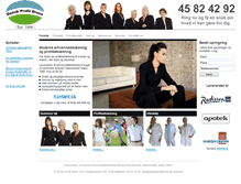 Tablet Screenshot of danskprofildress.dk